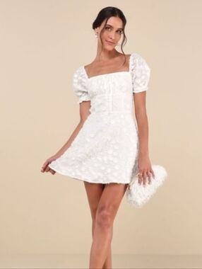 Lulus Floral Motiff Babydoll Dress Size L